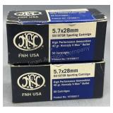 2x FNH 5.7x28mm 50 Rds/Box 40Gr V-Max