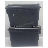 2x plastic style ammo cans