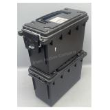 2x plastic style ammo cans