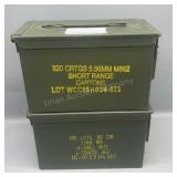2x 50cal style ammo cans