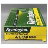 Remington 375 H&H Mag 20 Rds/Box 270 Gr SP