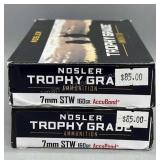 2x Nosler 7mm STW 160Gr AccuBond 20 Rds/Box