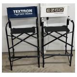 Pair New Tall Folding Outdoor Chairs