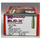 Hornady 30 Cal ELD-X 200 Gr Bullets 100ct