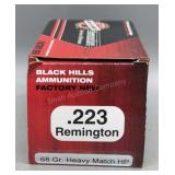 Black Hills 223 Rem 50 Rds/Box 68Gr HM HP