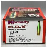 Hornady ELD-X 30 Cal 200 Gr Bullets 100ct