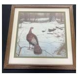 Framed Turkey painting 22x22
