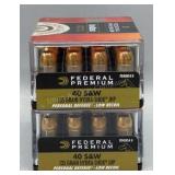 2x Federal 40 S&W 20 Rds/Box 135Gr JHP