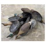 7 Large Mallard Duck Field Decoys