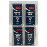 4x CCI Stinger 22LR 32Gr CPHP 50 Rds/Box