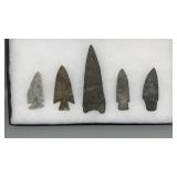 5 Indian Artifacts in Rikter case - Largest 5