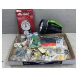 Fishing Goods, Sinkers, Worms,Scales, Etc
