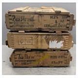 3 7.62 Wooden Ammo Crates