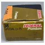 19 Rds Federal 38 Sp +P