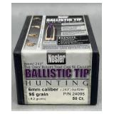 Nosler 6mm BT Hunting 95Gr Bullets 50Ct