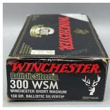 Winchester 300 WSM 20 Rds/Box 150Gr BST