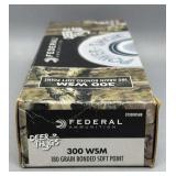 Federal 300 WSM 20 Rds/Box 180 Gr BSP