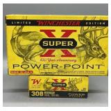 2x Winchester 308 Win 20 Rds/Box 150Gr