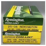 2x Remington 25-06 Rem 20 Rds/Box 100 Gr PSP