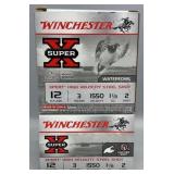 2x Winchester 12Ga 25 Rds/Box 3in 2 Shot