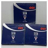 3x CCI 22LR Shotshells 31Gr #12 Shot 20 Rds/Box