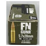 FN Gunr 5.7x28mm 50 Rds/Box 40Gr FMJ