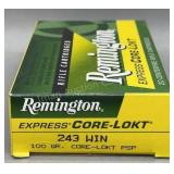Remington 243 Win 100Gr PSP 20 Rds/Box
