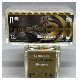 2x Federal 17 HMR 17Gr V-Max