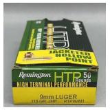 Remington HTP 9mm Luger 50 Rds/Box