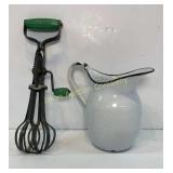 Old Beater, Enamel Pitcher