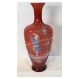 Mary Gregory Vase 11"