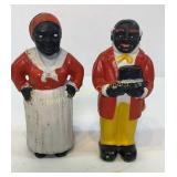 Aunt Jemima and Uncle Mose Mini Banks, 5"