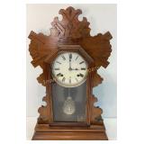 Walnut Kitchen Clock