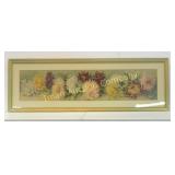 Chrysanthemum Yard Long in Original Frame