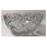 Cut Glass Bowl 8"