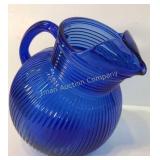 Cobalt Water Pitcher 8"