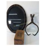 Oval Frame, Tongs, Kohler Box