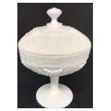 Large IG Milk Glass Compote