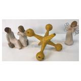Willow Tree Firgurines & Iron Jacks Paper Weight