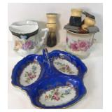 Mustache Cup, Shaving Mug, Tray