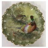 Hand Painted Game Plate, Signed Myra