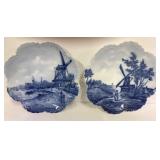 Delft Hand Painted Plates - 2