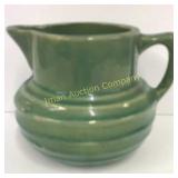 Green Stoneware Pitcher