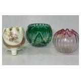 Rose Bowls, Cut to Clear, Custard