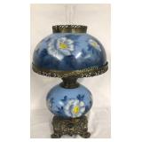 Fancy Hand Painted Umbrella Shade Lamp