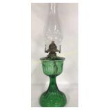 Nice Old Green Oil Lamp