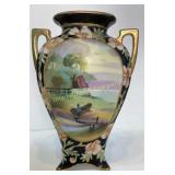 Nippon Scenic Vase 9.5"