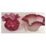 Cranberry Coin Dot Shade 5" X 4" and Other