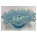 Blue Opalescent Bowl 10"