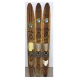 Aqua King Wooden Water Skis - 3